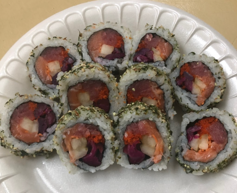 Sunrise roll at Sasaya Japanese Market