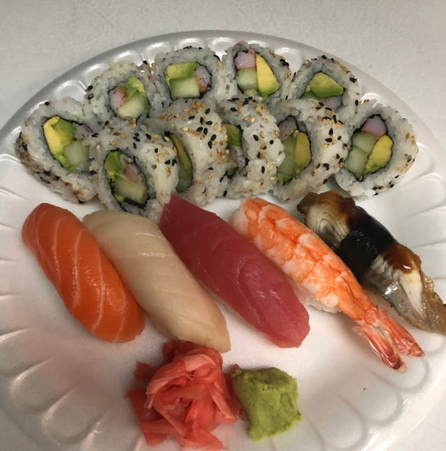Sushi combo for one at Sasaya Japanese Market
